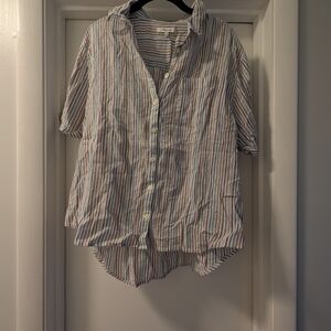 Madewell Striped Casual Button Down Shirt
